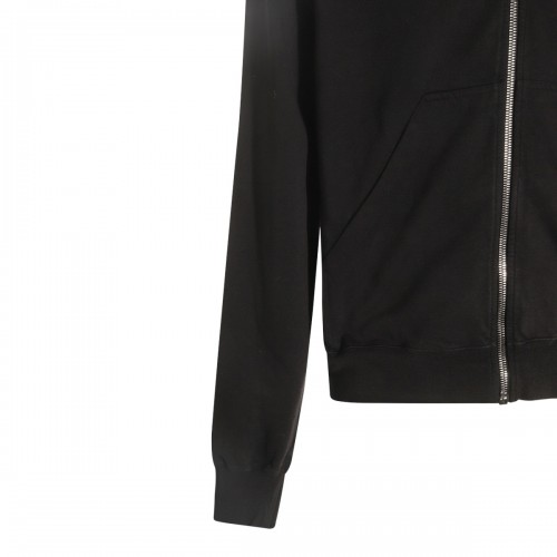 BLACK COTTON MOUNTAIN HOODIE SWEATSHIRT