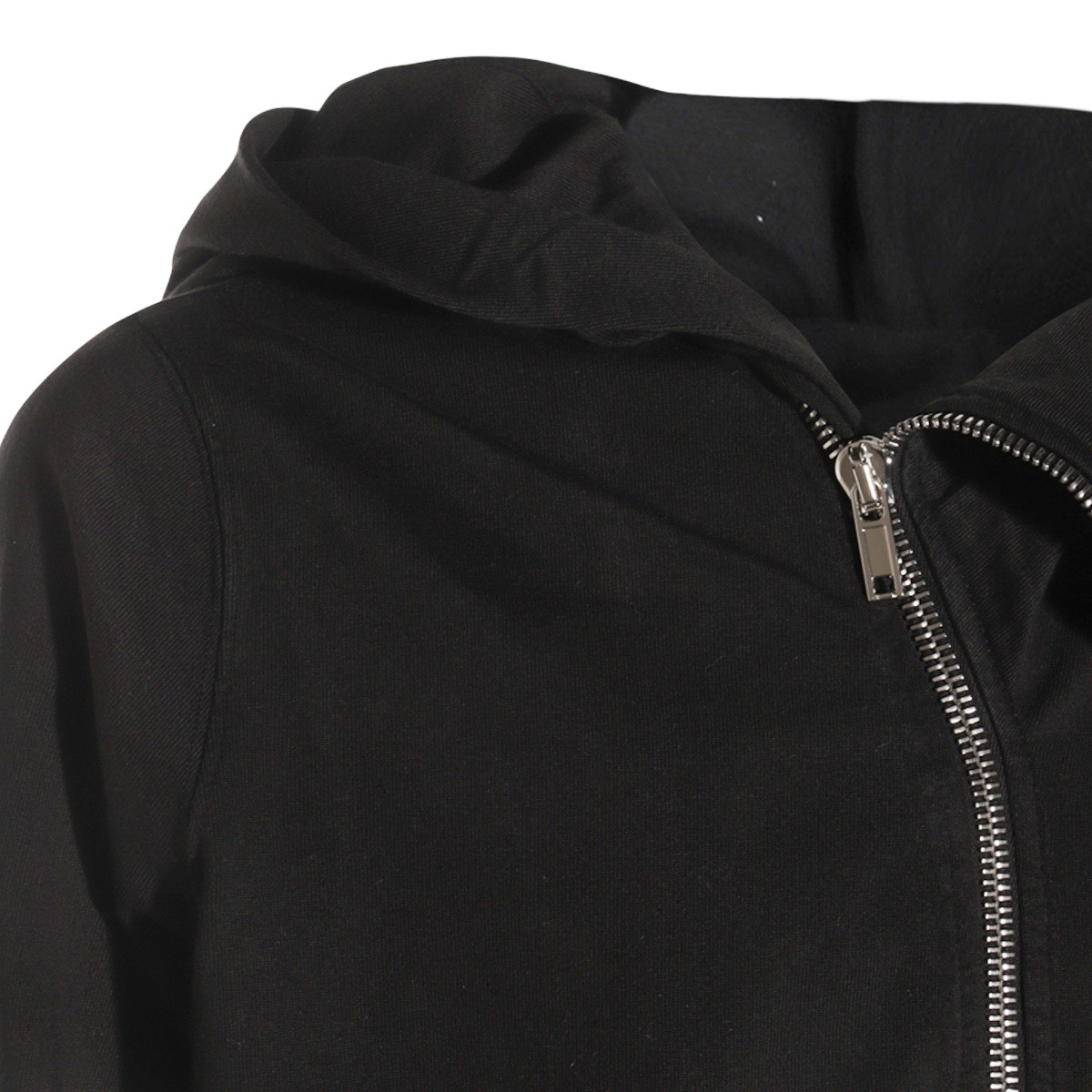 BLACK COTTON MOUNTAIN HOODIE SWEATSHIRT