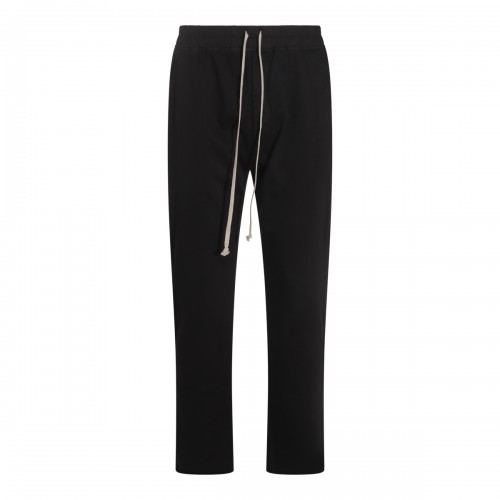 BLACK COTTON BERLIN DRAWSTRING PANTS