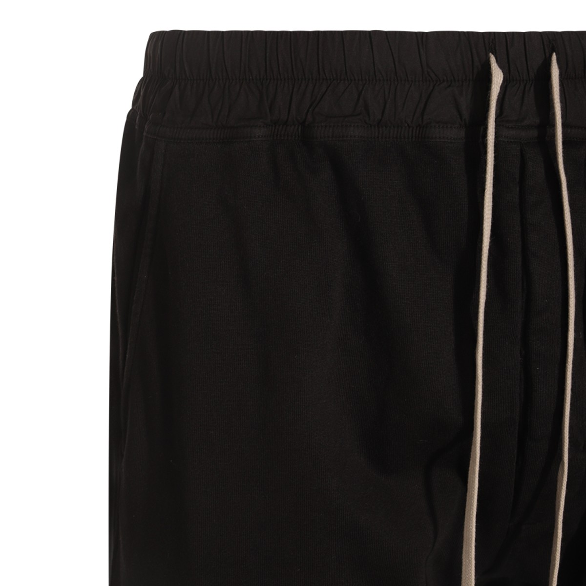 BLACK COTTON BERLIN DRAWSTRING PANTS