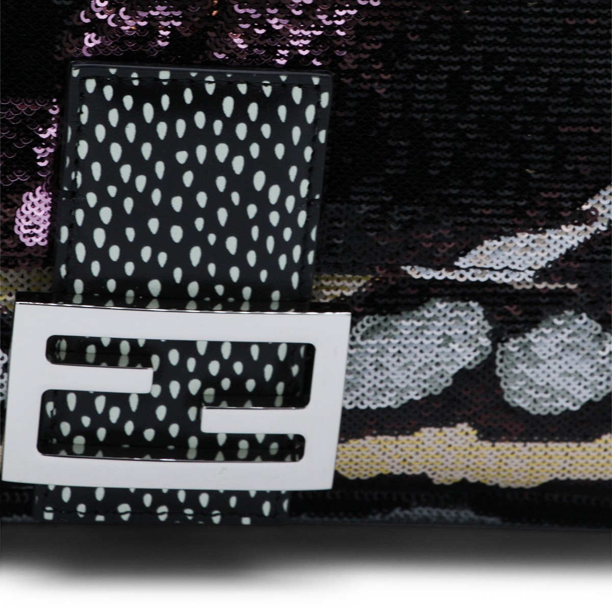 MULTICOLOR LEATHER BAGUETTE SHOULDER BAG