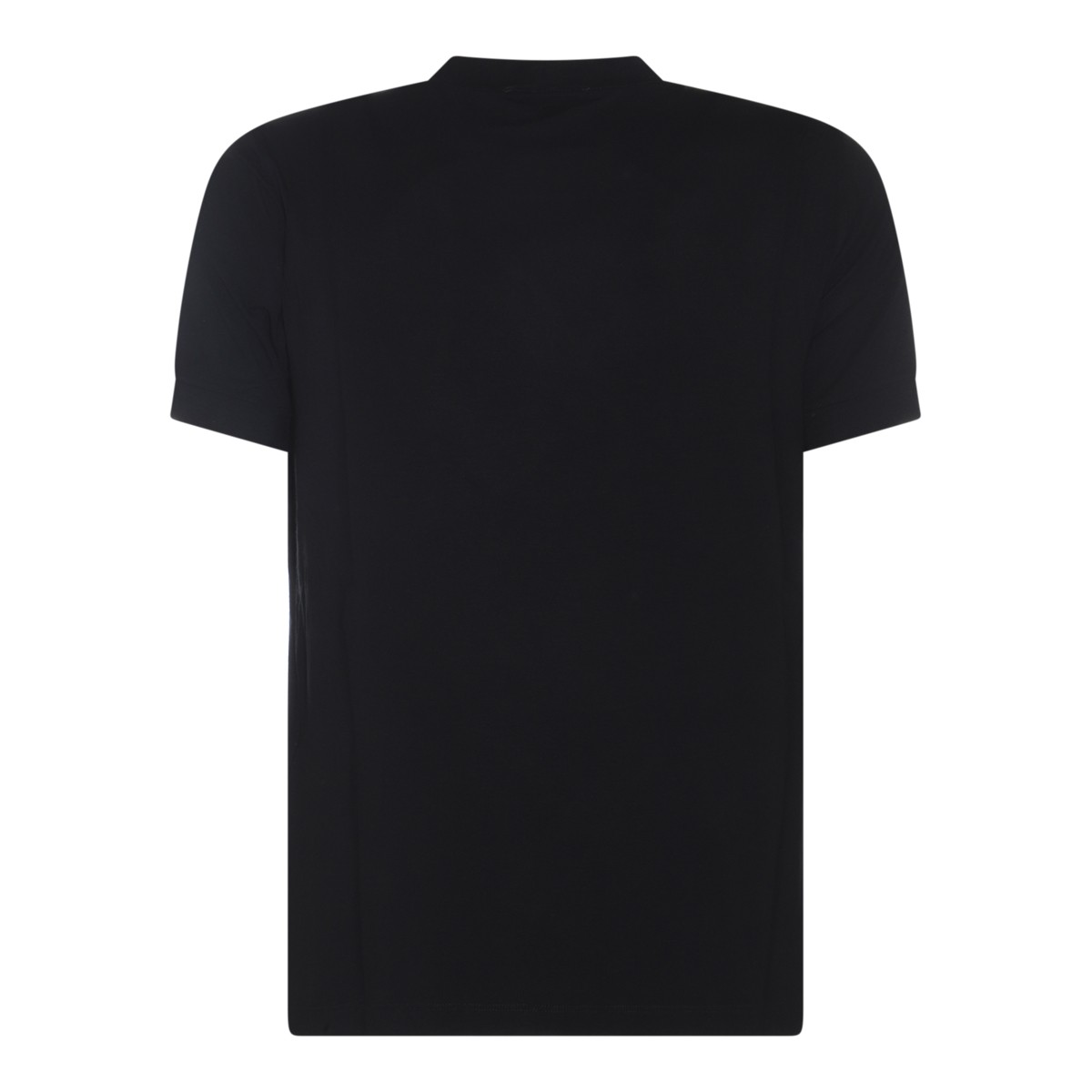BLACK VISCOSE T-SHIRT