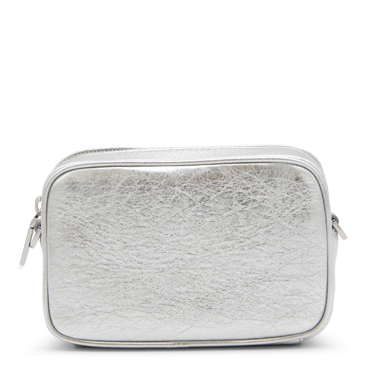 SILVER LEATHER MINI STAR CROSSBODY BAG