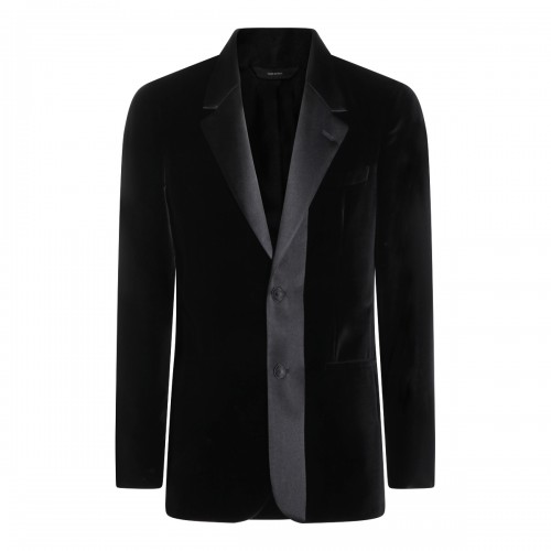 BLACK COTTON BLAZER