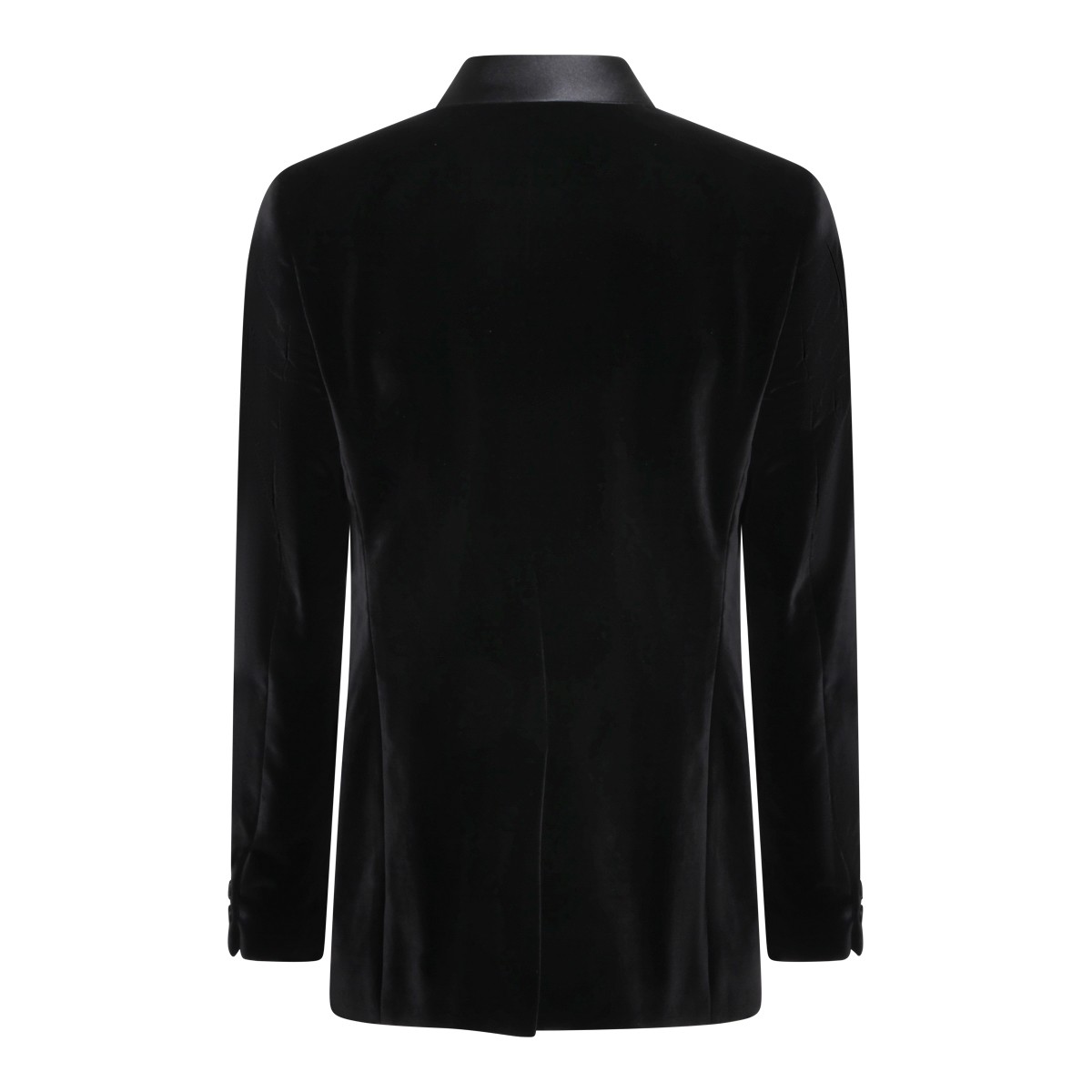 BLACK COTTON BLAZER