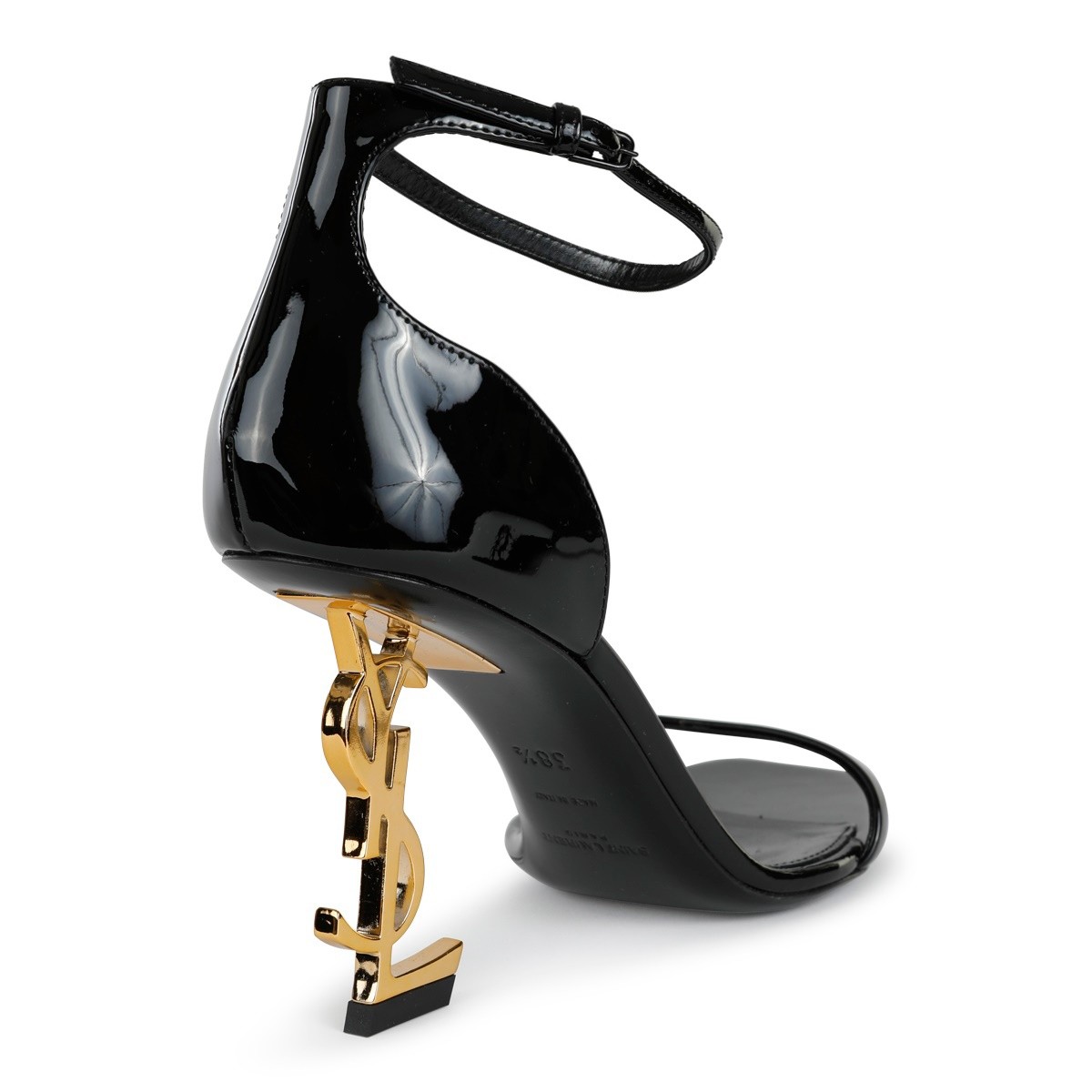 BLACK LEATHER OPYUM SANDALS