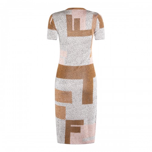 MULTICOLOR VISCOSE DRESS