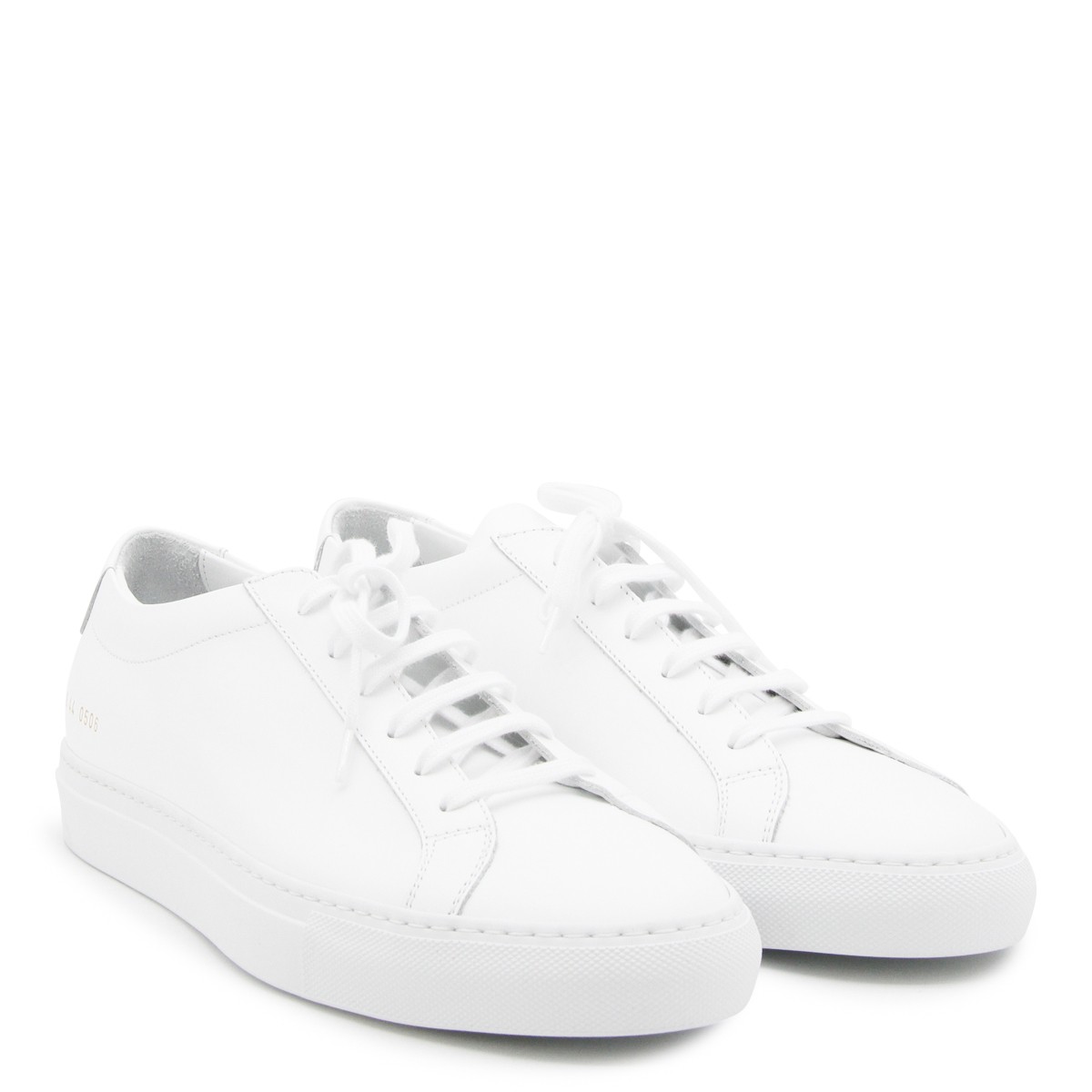 WHITE LEATHER ACHILLE LOW SNEAKERS
