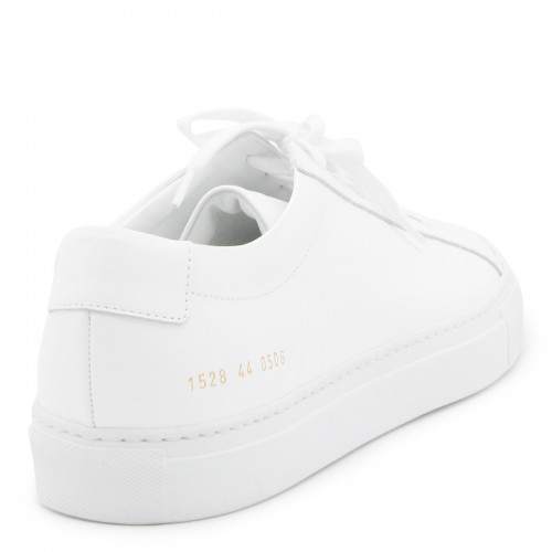 WHITE LEATHER ACHILLE LOW SNEAKERS
