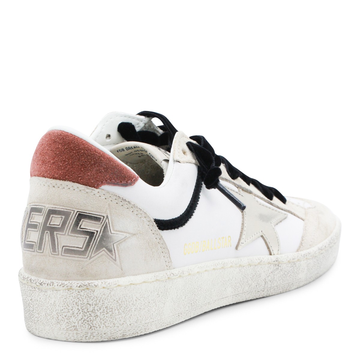 WHITE AND BEIGE BALL STAR SNEAKERS