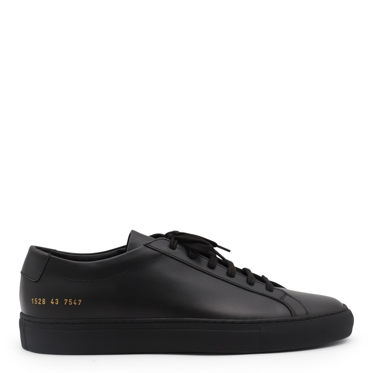 BLACK LEATHER ACHILLE LOW SNEAKERS