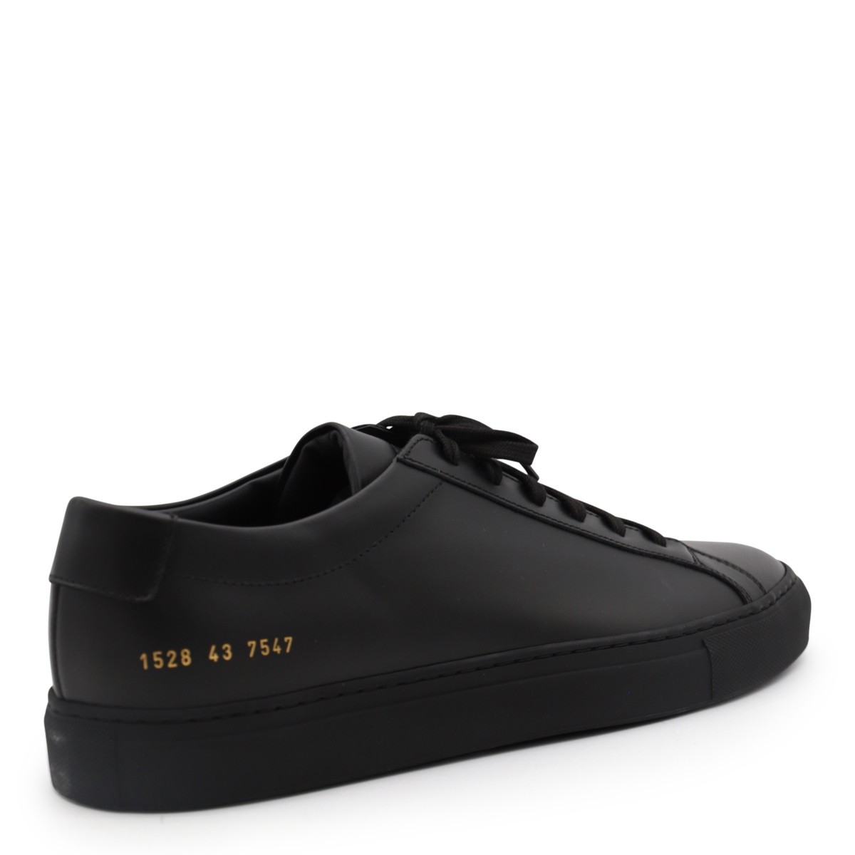 BLACK LEATHER ACHILLE LOW SNEAKERS
