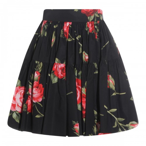 BLACK COTTON SKIRT