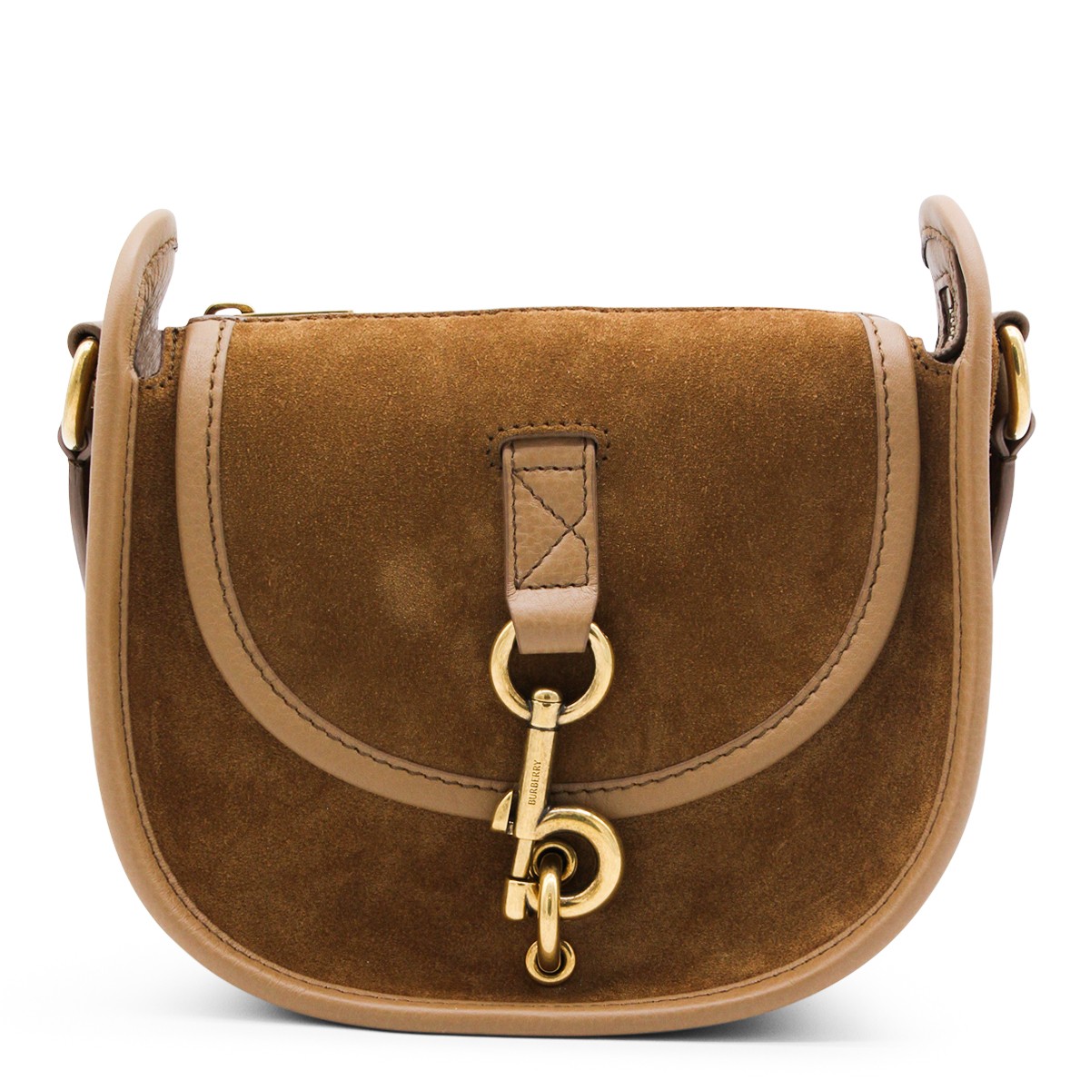 BROWN LEATHER CROSSBODY BAG