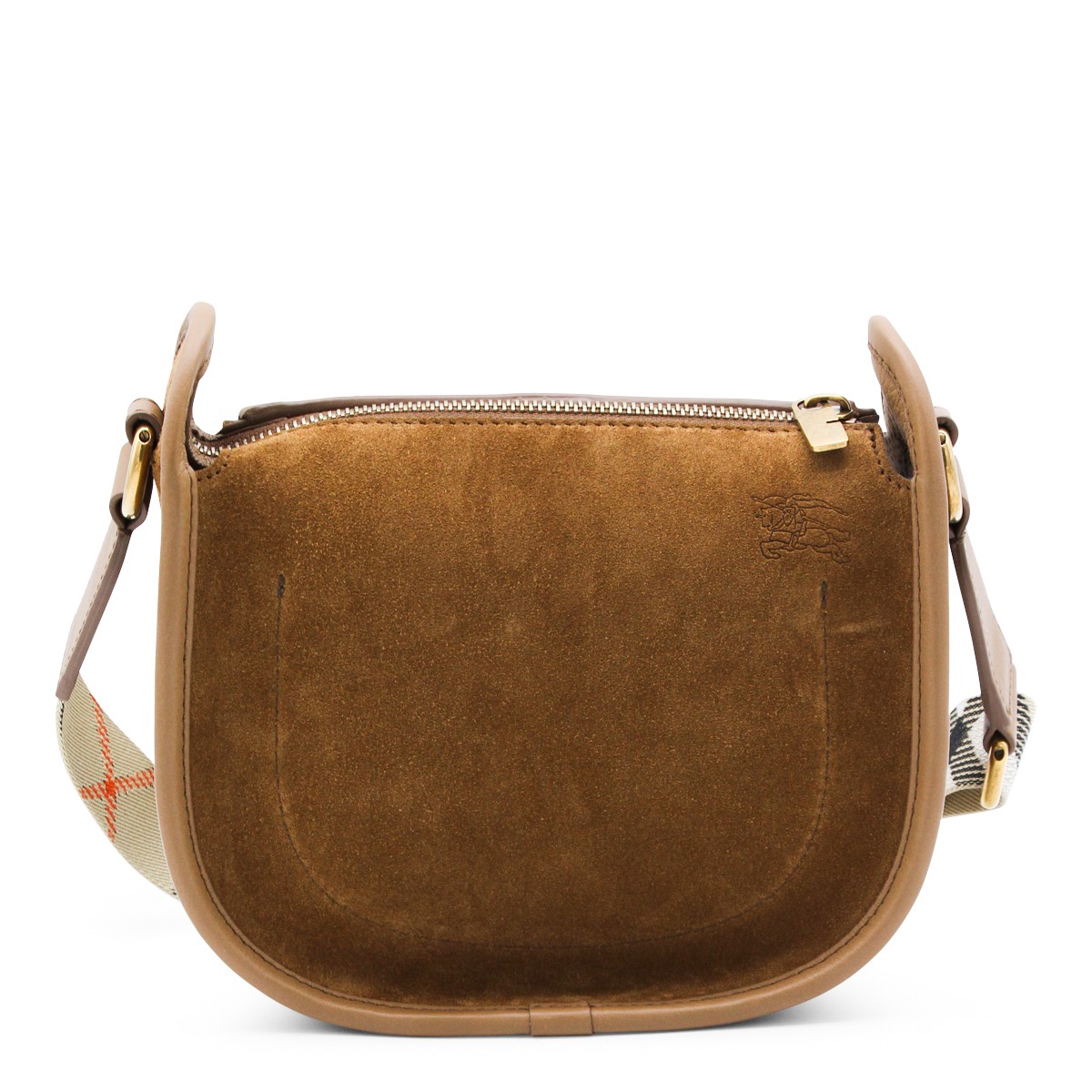 BROWN LEATHER CROSSBODY BAG