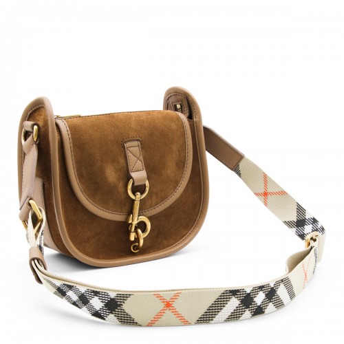 BROWN LEATHER CROSSBODY BAG