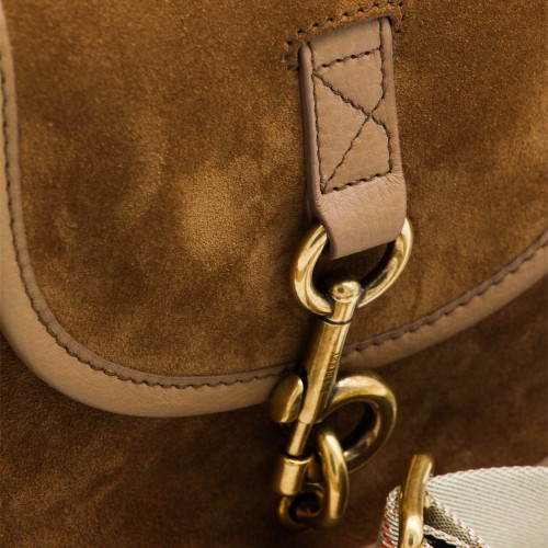 BROWN LEATHER CROSSBODY BAG