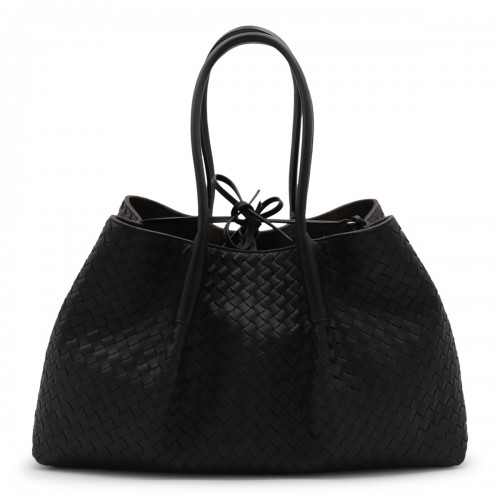 BLACK LEATHER PINACOTECA BAG