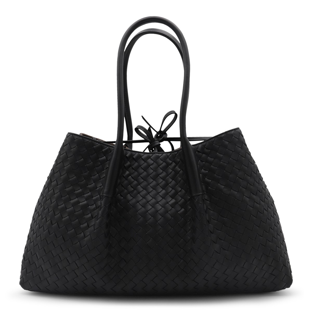 BLACK LEATHER PINACOTECA BAG