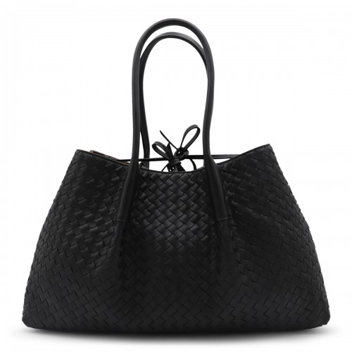 BLACK LEATHER PINACOTECA BAG