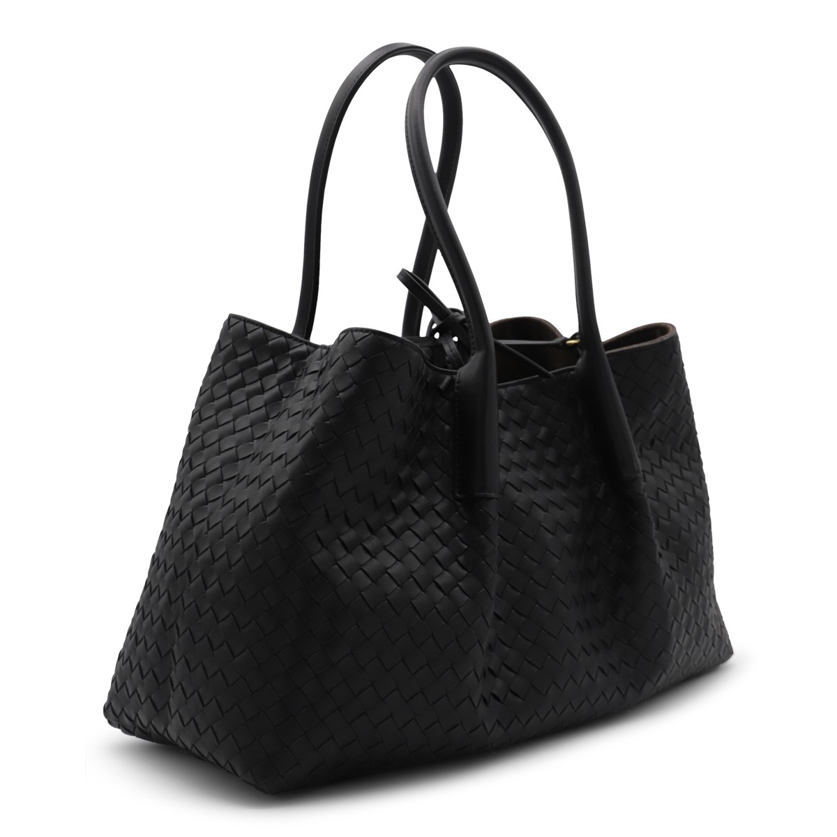 BLACK LEATHER PINACOTECA BAG