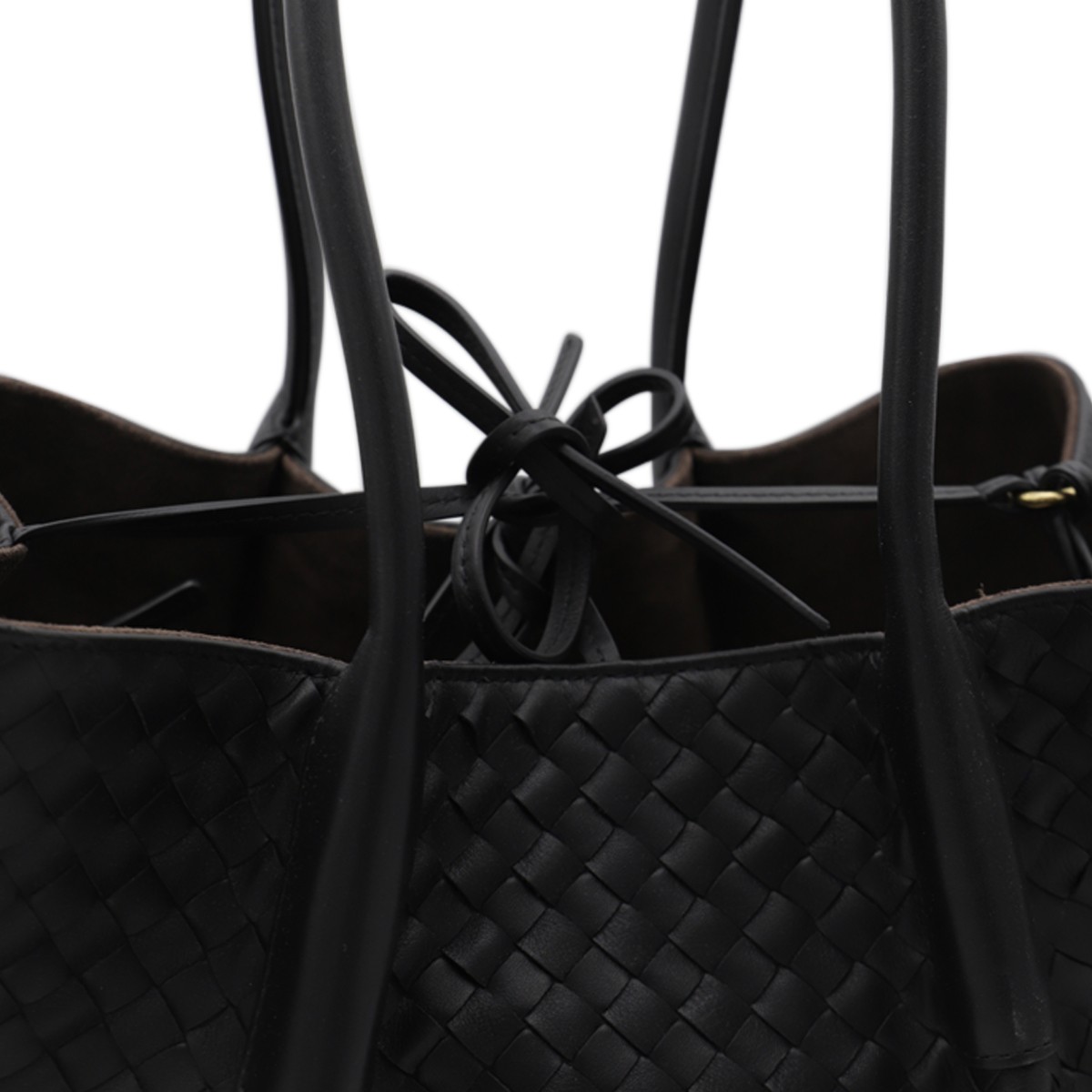 BLACK LEATHER PINACOTECA BAG