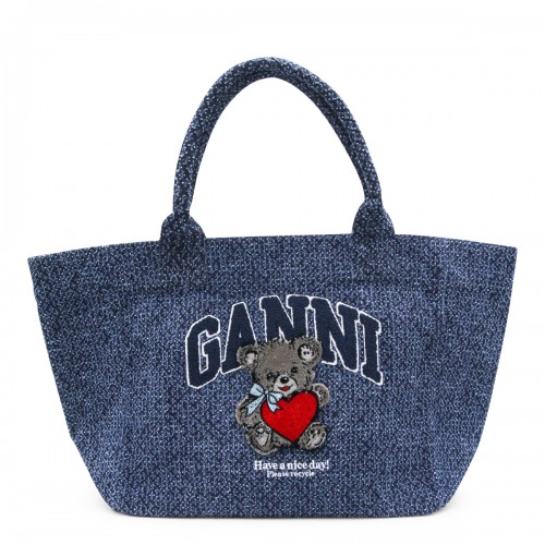 BLUE COTTON TOTE