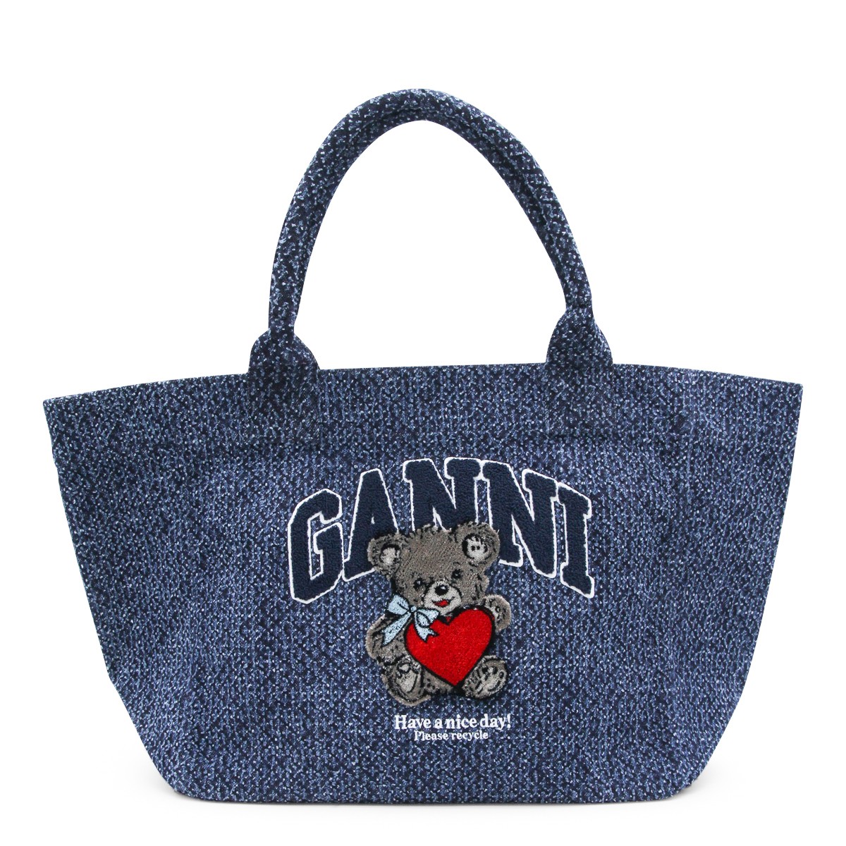 BLUE COTTON TOTE