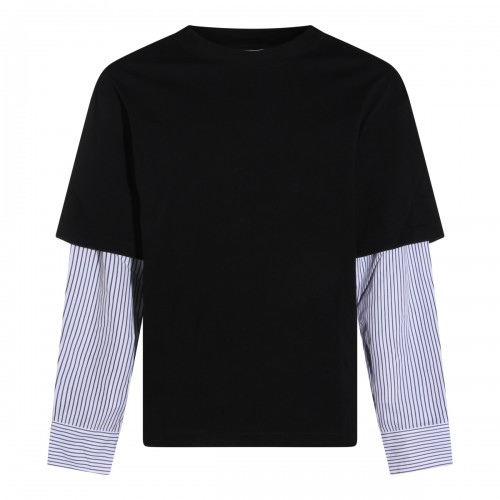 BLACK COTTON T-SHIRT