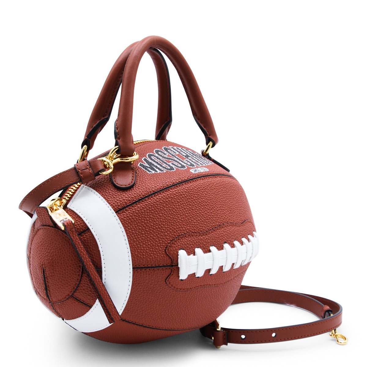 BROWN LEATHER TOP HANDLE BAG