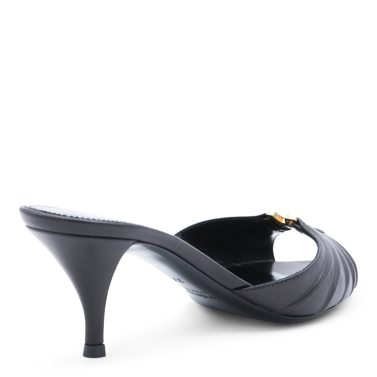 BLACK BABILONE 70 SANDALS