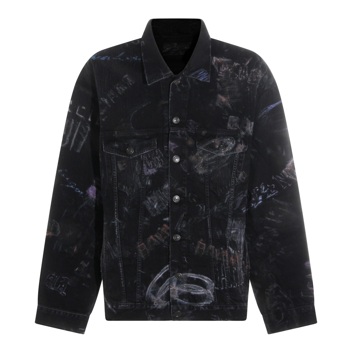 BLACK COTTON DENIM JACKET