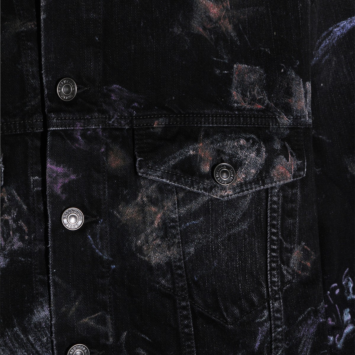 BLACK COTTON DENIM JACKET