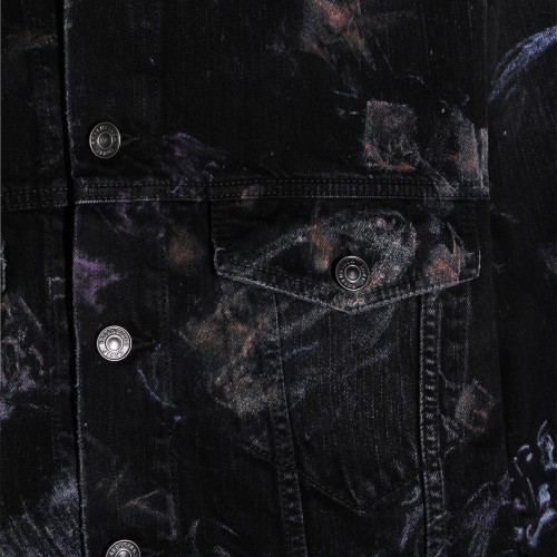 BLACK COTTON DENIM JACKET