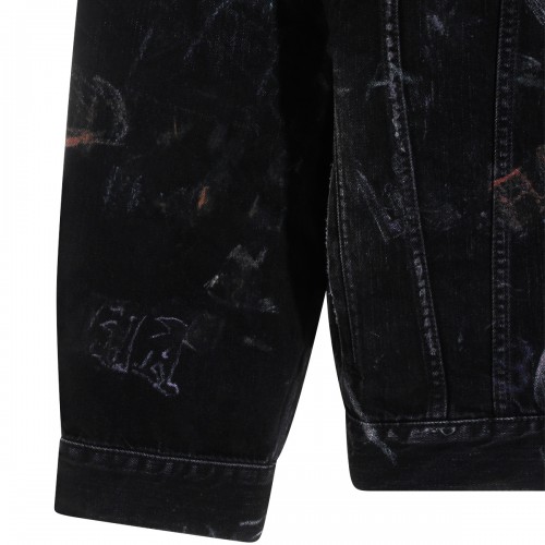 BLACK COTTON DENIM JACKET