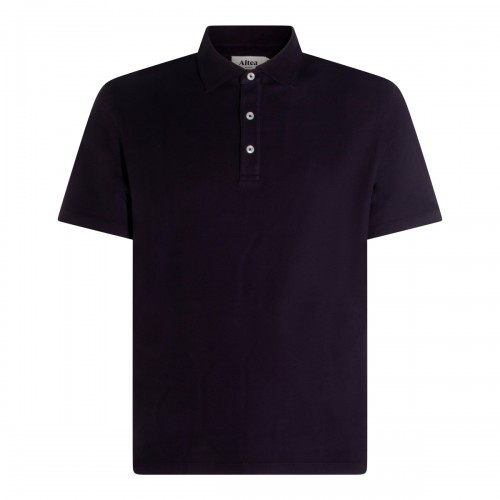 DARK BLUE COTTON POLO SHIRT