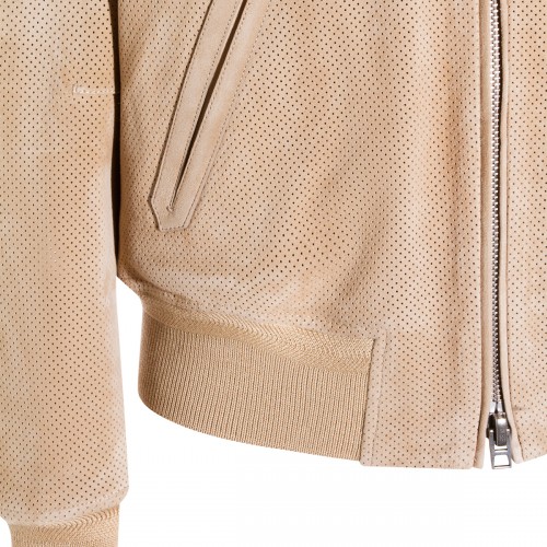 SAND LEATHER JACKET