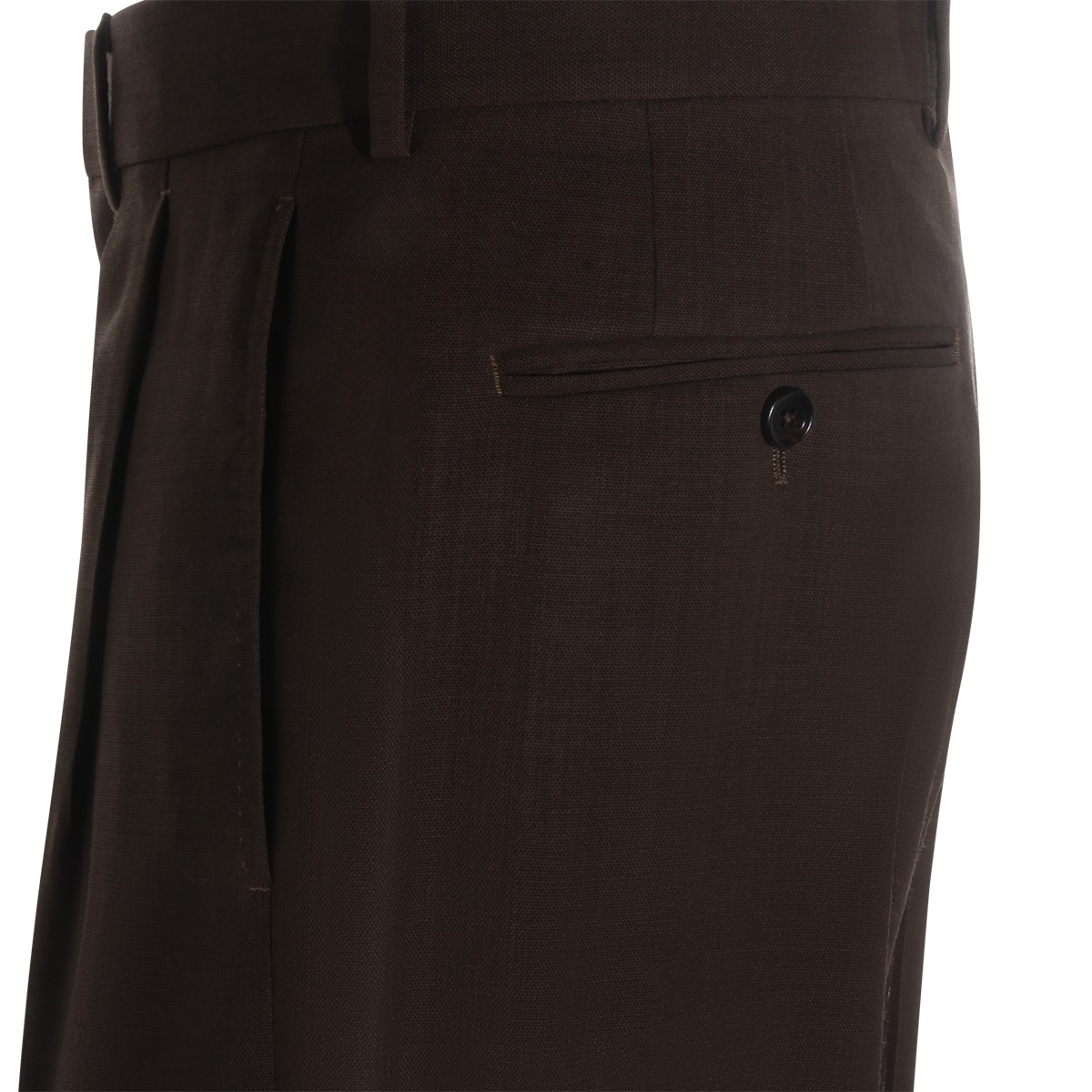 DARK BROWN WOOL PANTS