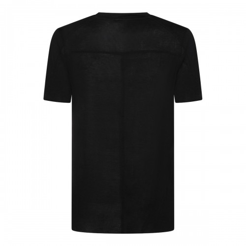 BLACK VISCOSE T-SHIRT 2