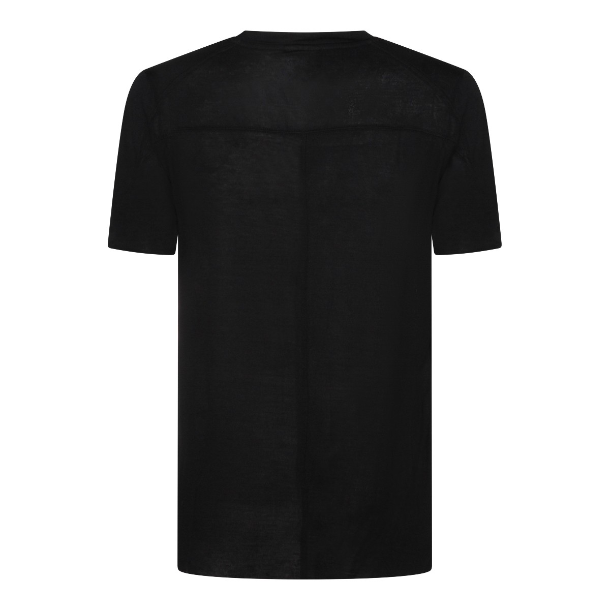 BLACK VISCOSE T-SHIRT