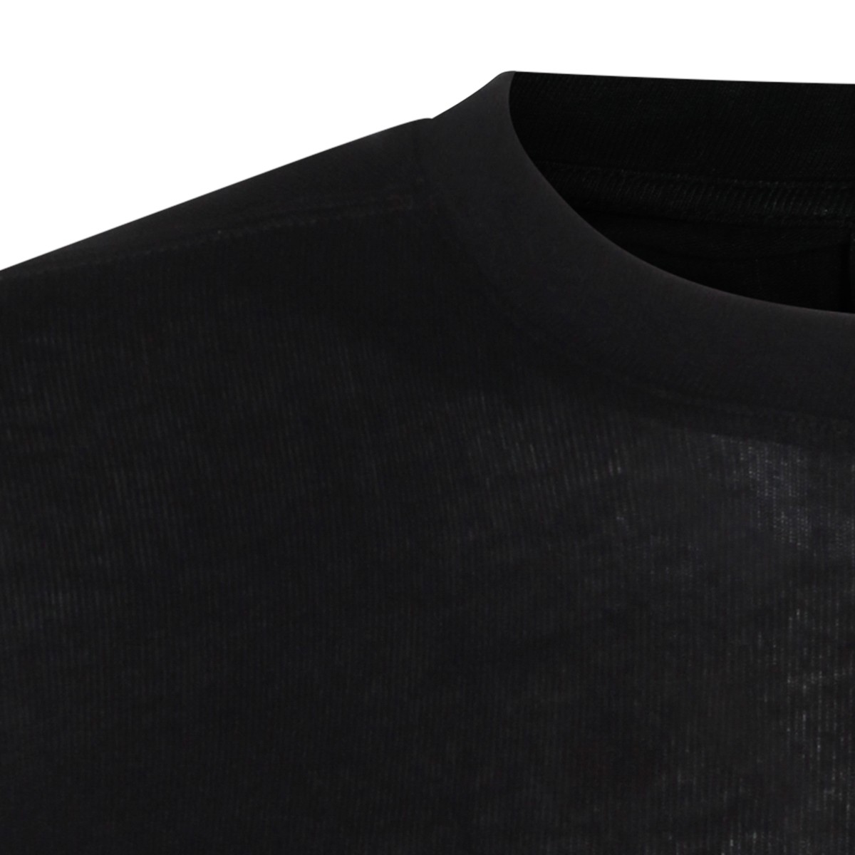 BLACK VISCOSE T-SHIRT
