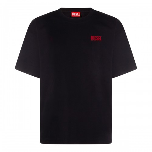 BLACK COTTON T-SHIRT