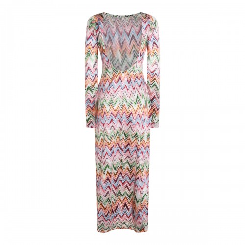 MULTICOLOR VISCOSE DRESS