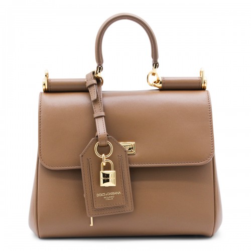 BROWN MY SICILY TOP HANDLE BAG