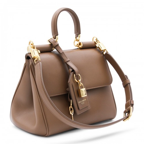BROWN MY SICILY TOP HANDLE BAG