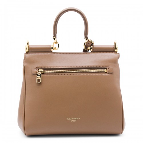 BROWN MY SICILY TOP HANDLE BAG