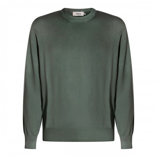 DARK GREEN COTTON KNITWEAR