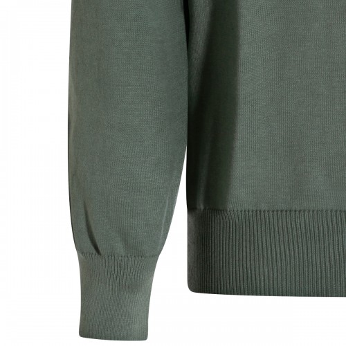 DARK GREEN COTTON KNITWEAR