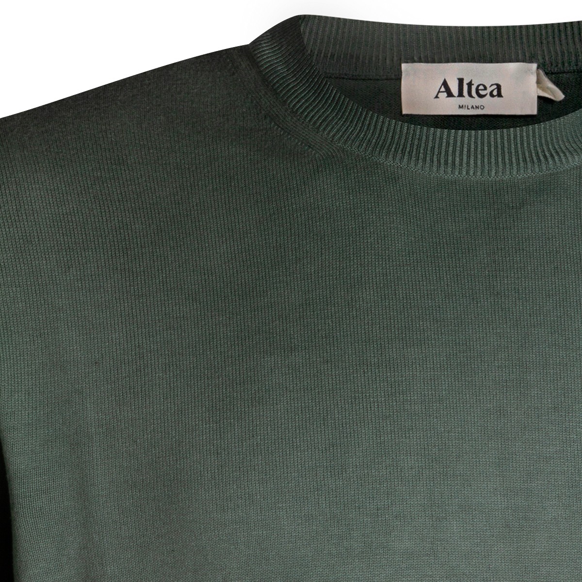 DARK GREEN COTTON KNITWEAR