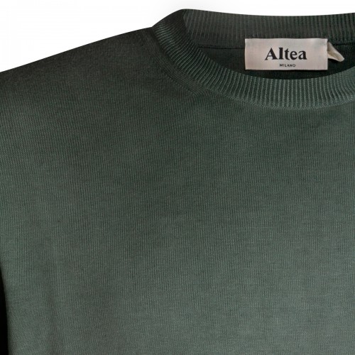 DARK GREEN COTTON KNITWEAR